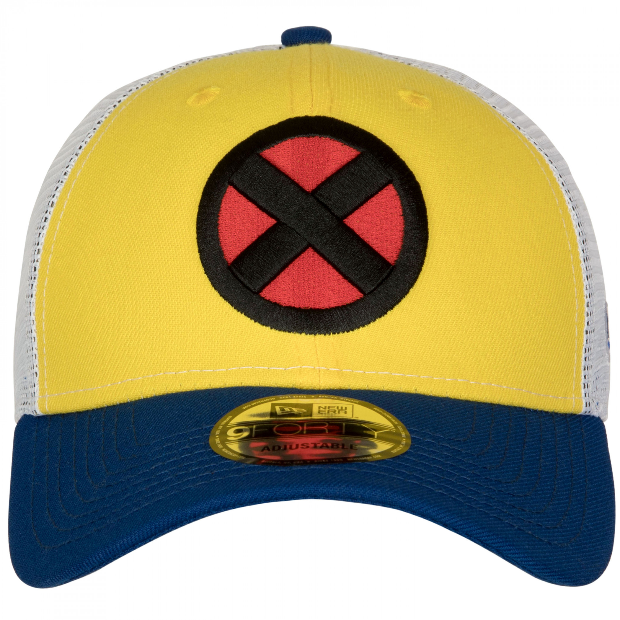 X-Men Logo Wolverine Colorway New Era 9Forty Adjustable Trucker Hat
